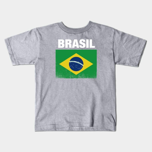 BRASIL Brazil Kids T-Shirt by ClothedCircuit